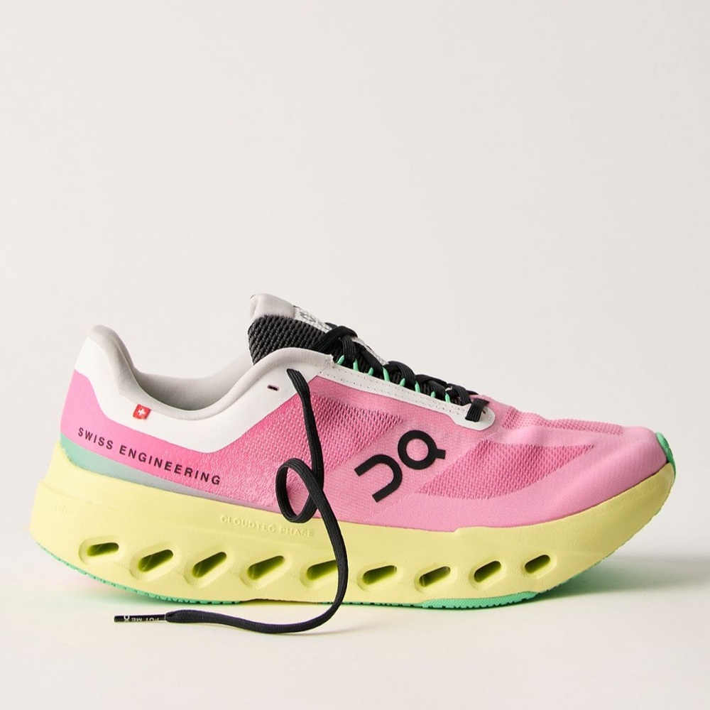 On Cloudsurfer Next Sneakers Vibrant Pink and Lime Sneakers